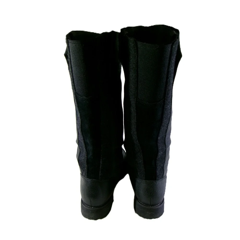 The‎ North Face Womens 8.5 Winter Boots Black Primaloft Insulated Tall Leather